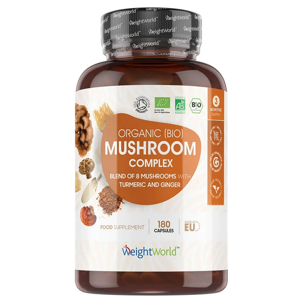 Lions mane Reishi Gurkemeje Ingefær